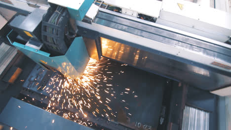 Machine-cutting-metal-in-factory.-Hi-technology-manufacturing