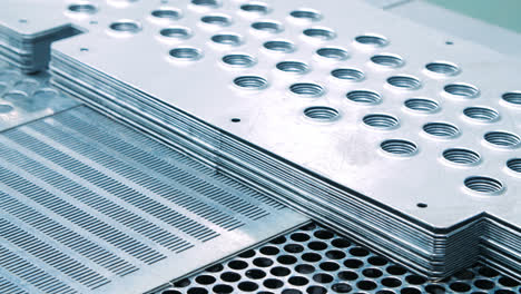 Lattice-plates-for-production-needs.-Grid-metal-sheets-after-stamping-process